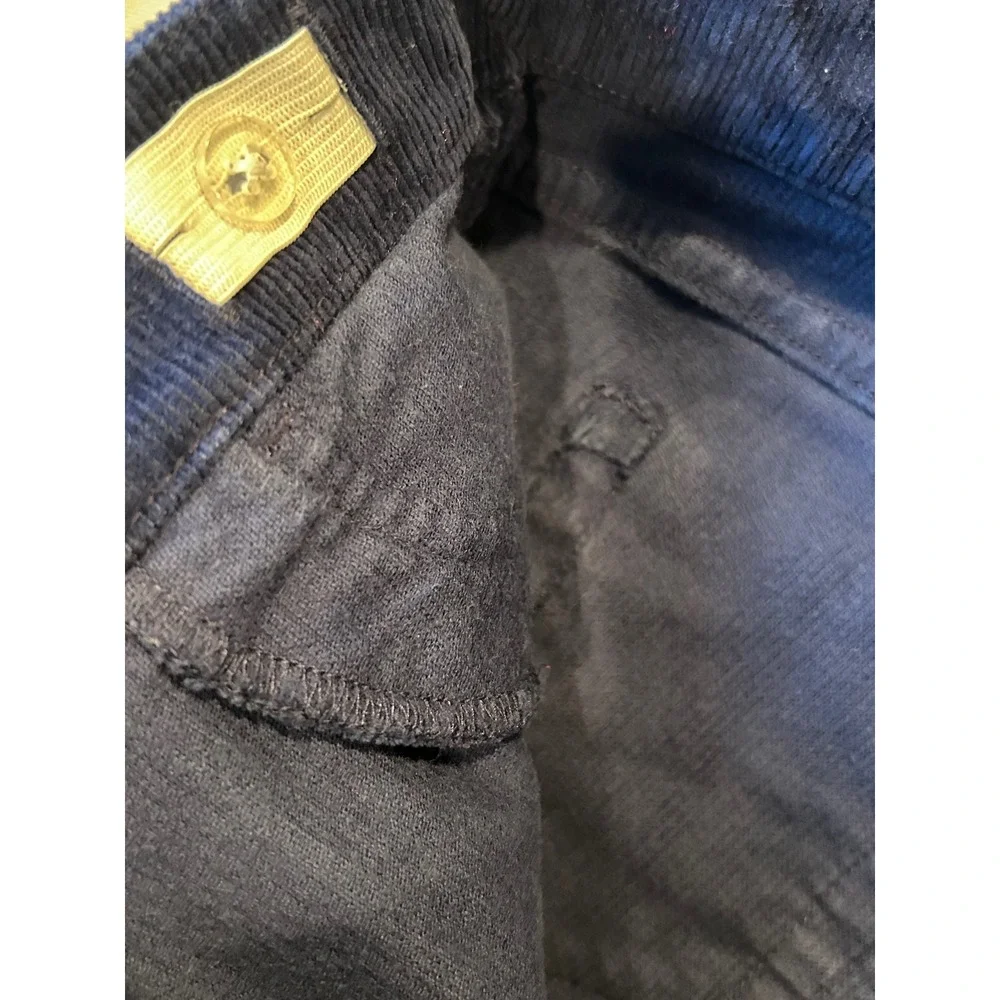 Vineyard Vines Kids Navy Blue‎ Corduroy Pants Size 12 Raw Hem Adjustable Waist